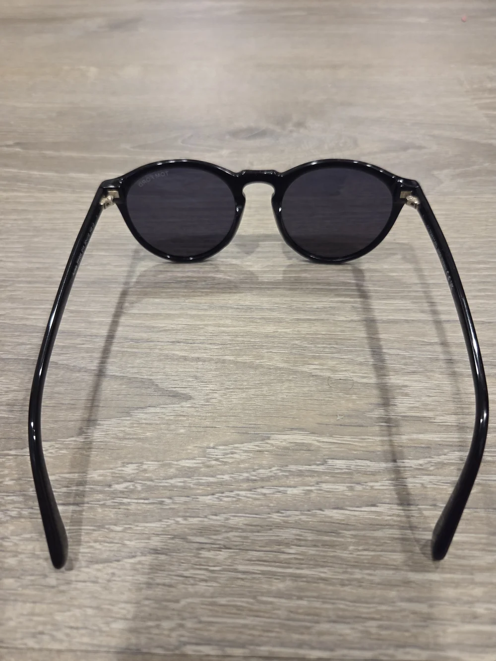 Tom Ford Unisex Black Round Sunglasses Black Aurele TF904 Free Shipping